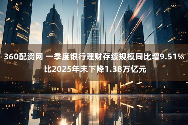 360配资网 一季度银行理财存续规模同比增9.51% 比2025年末下降1.38万亿元